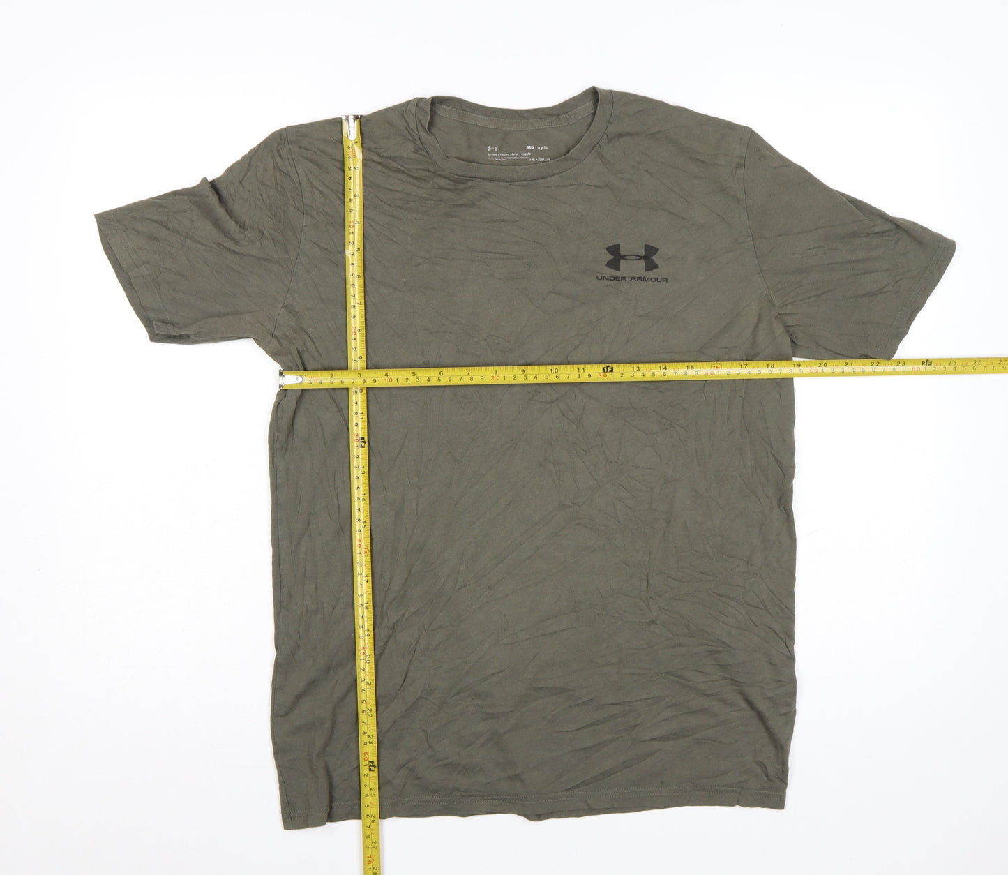 Under Armour Men's Green HeatGear Loose Fit Crew Neck T-Shirt Size M