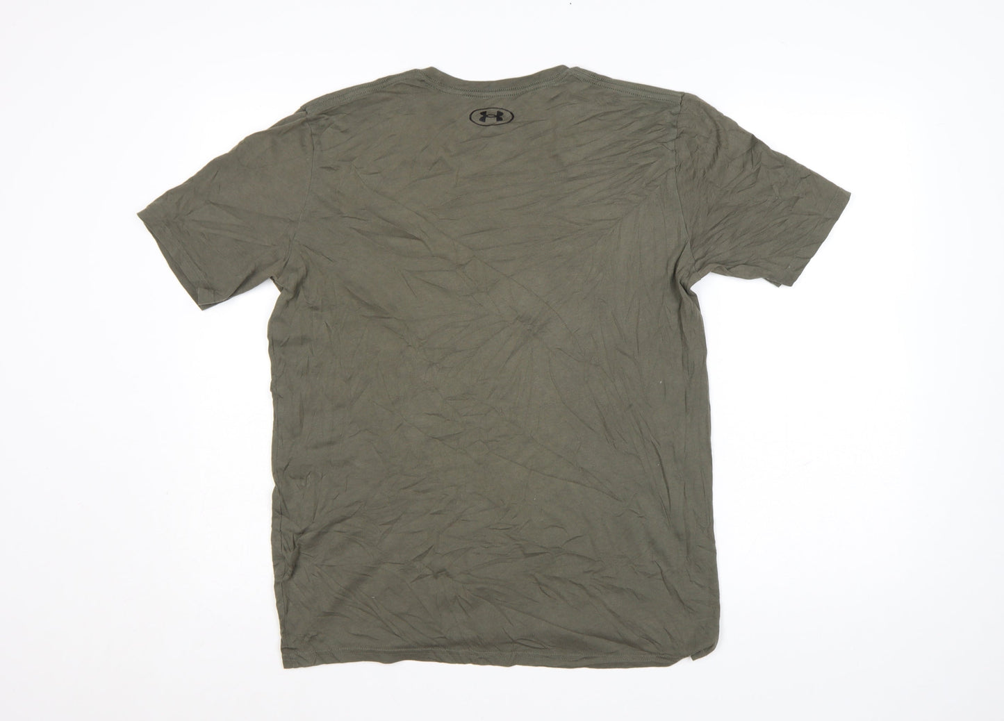Under Armour Men's Green HeatGear Loose Fit Crew Neck T-Shirt Size M