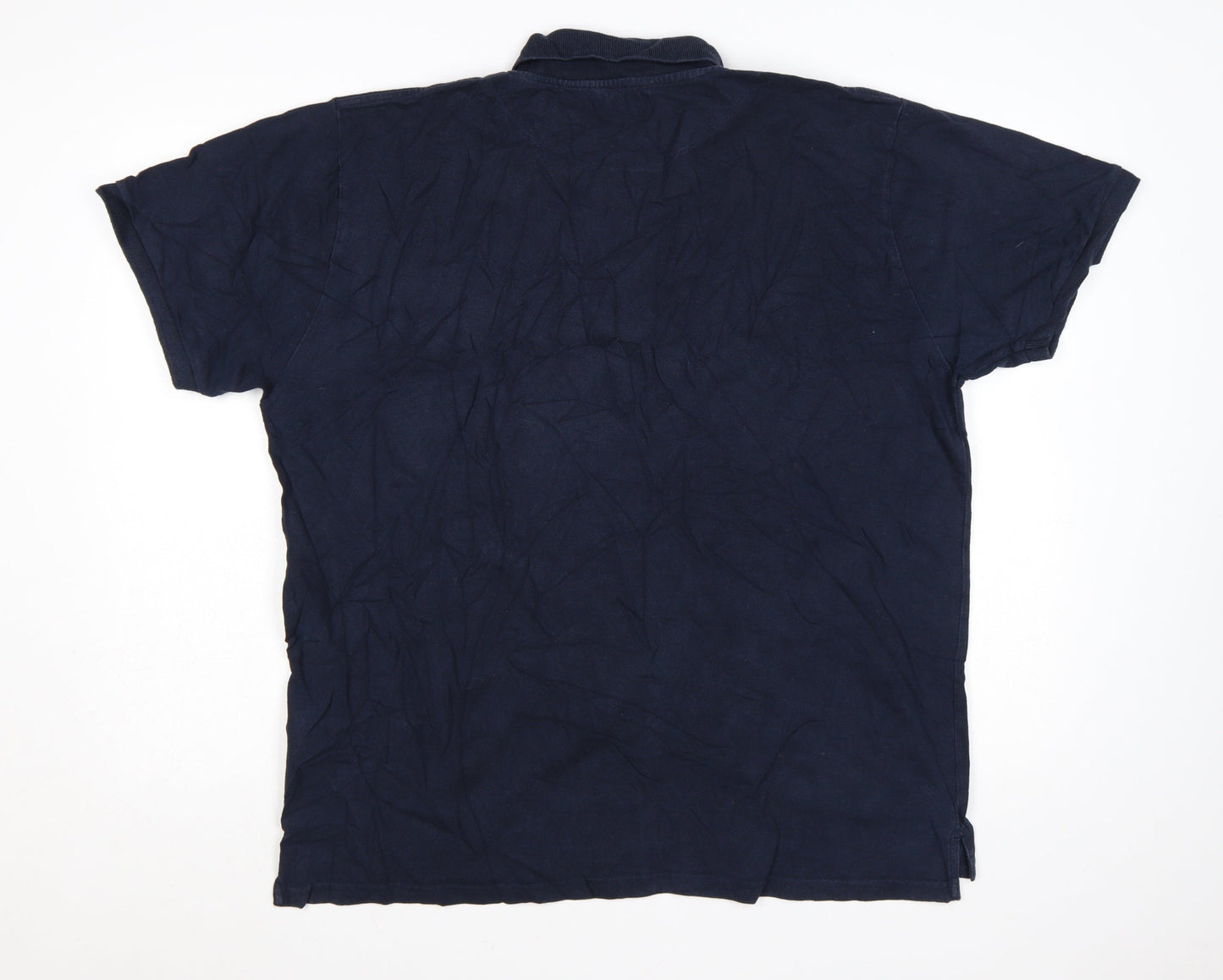 Crew Clothing Co. Men’s Blue 2XL Cotton Short Sleeve Polo Shirt
