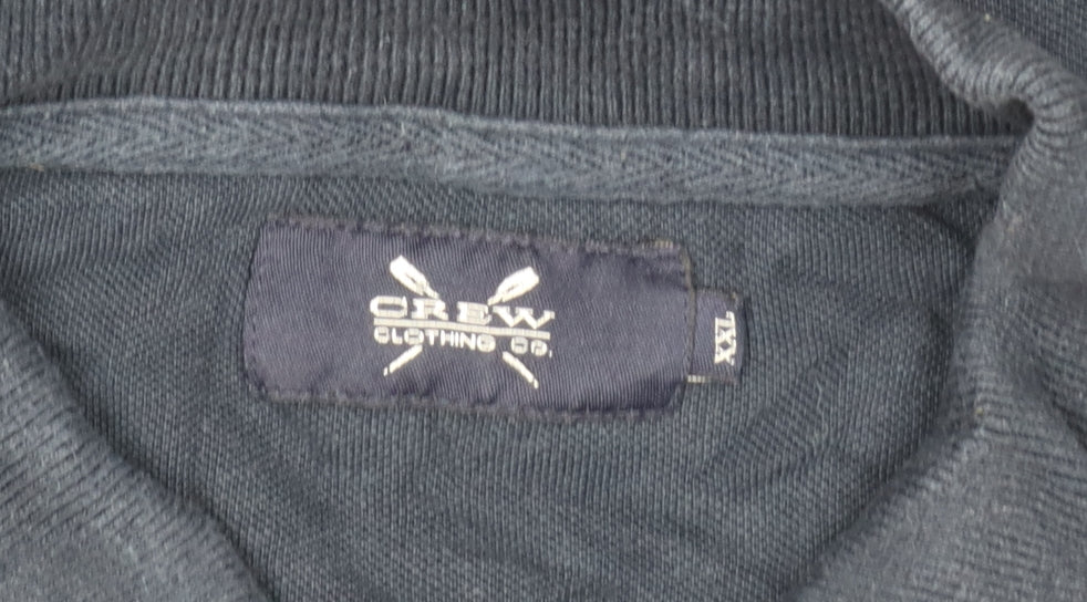 Crew Clothing Co. Men’s Blue 2XL Cotton Short Sleeve Polo Shirt