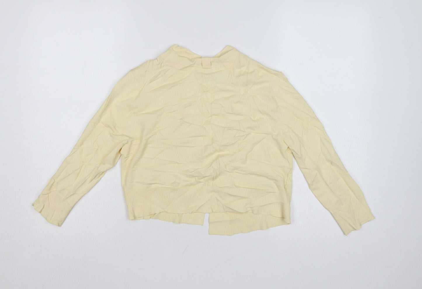 Laura Ashley Women’s Yellow V-Neck Cardigan Size 10