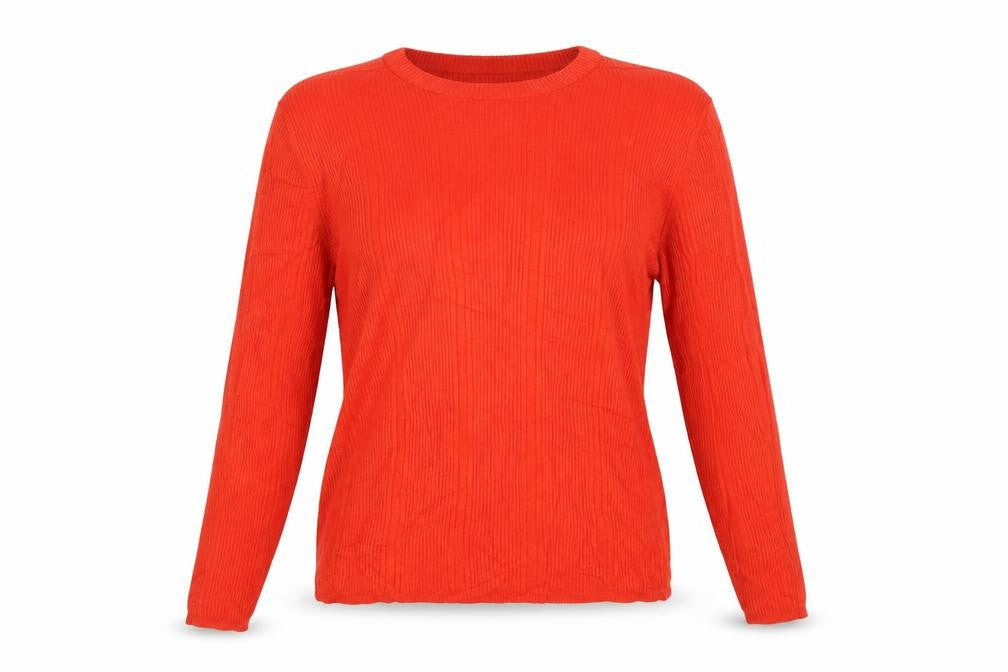 Marks & Spencer Women’s Orange Knit Crew Neck Jumper Size 12