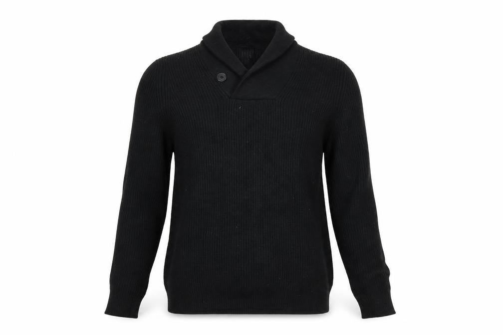 Armani Exchange Men's Black Merino Wool V-Neck Pullover Jumper Size S