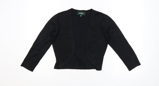 Hobbs Womens Black Silk Blend V-Neck Cardigan Size 10