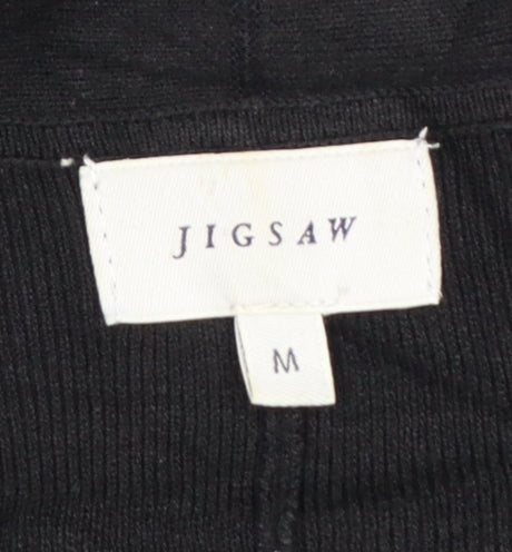 Jigsaw Women's Black Medium Bodycon Knit V-Neck Dress