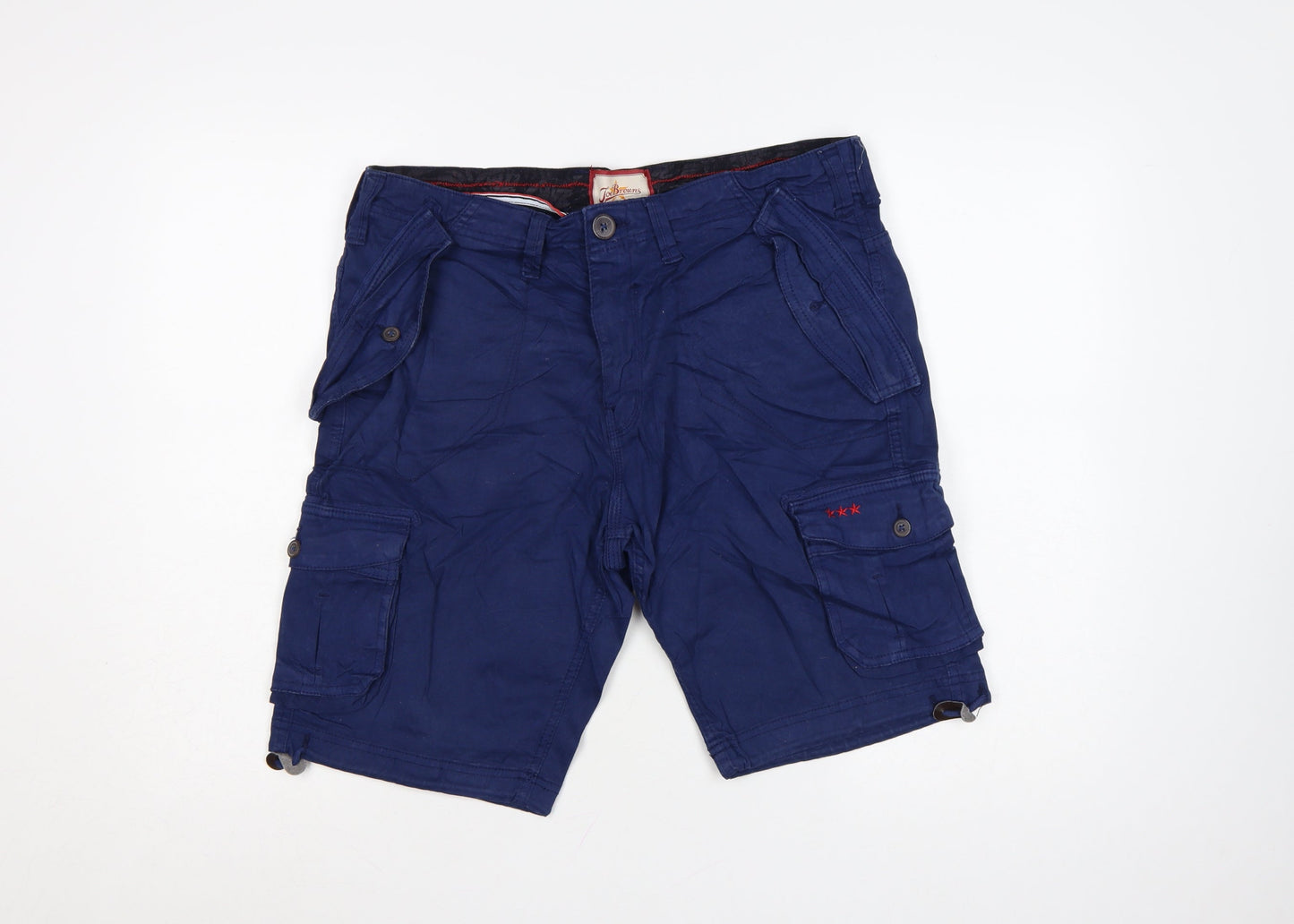 Joe Browns Men's Blue 32R Cargo Shorts Cotton Casual Pockets