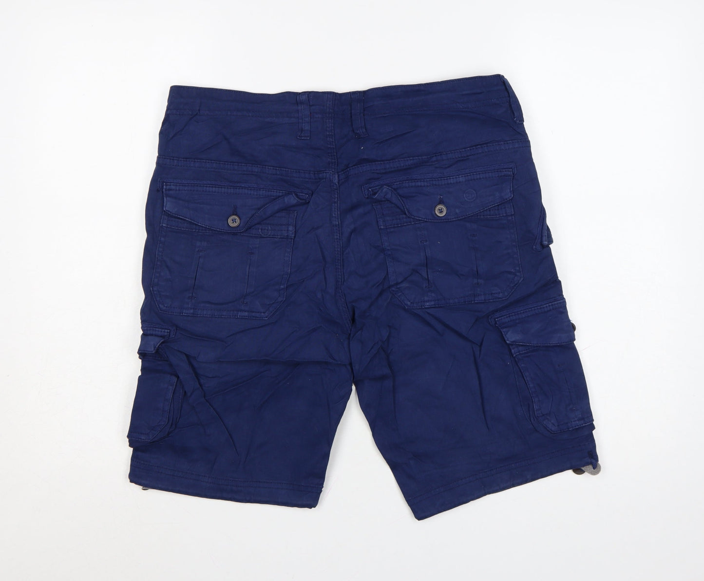Joe Browns Men's Blue 32R Cargo Shorts Cotton Casual Pockets