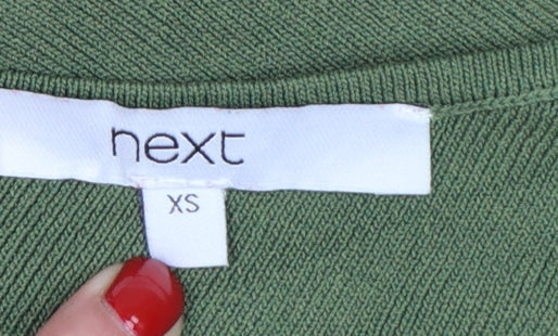 Next Women’s Green One Shoulder Knit Tank Top XS
