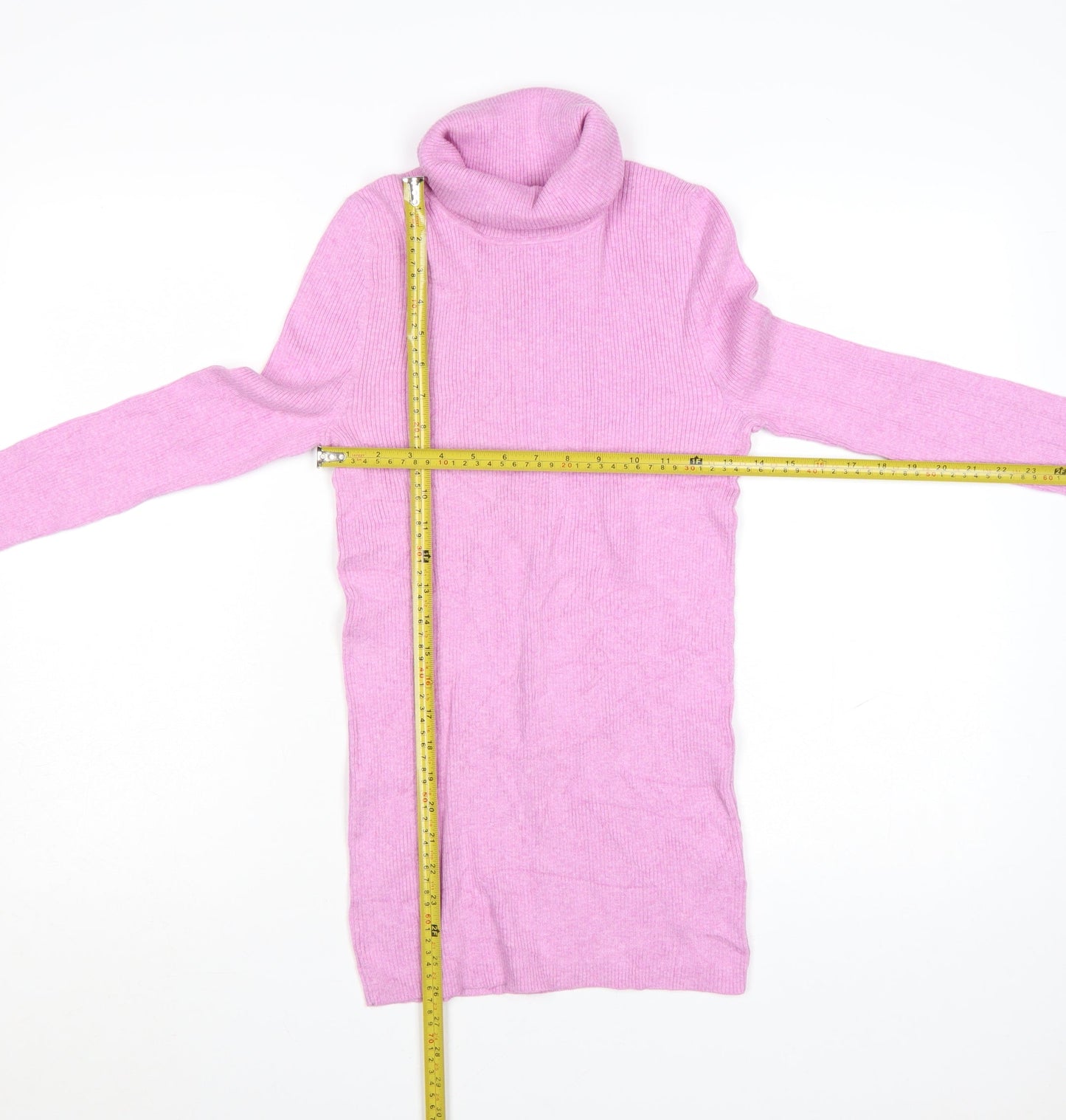 Gap Women’s Pink Roll Neck Cotton Knit Jumper Size M