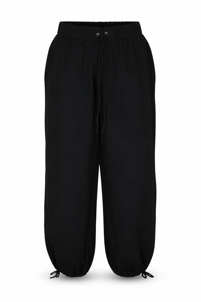 Marks & Spencer Womens Black Size 14 Relaxed Fit Jogger Trousers