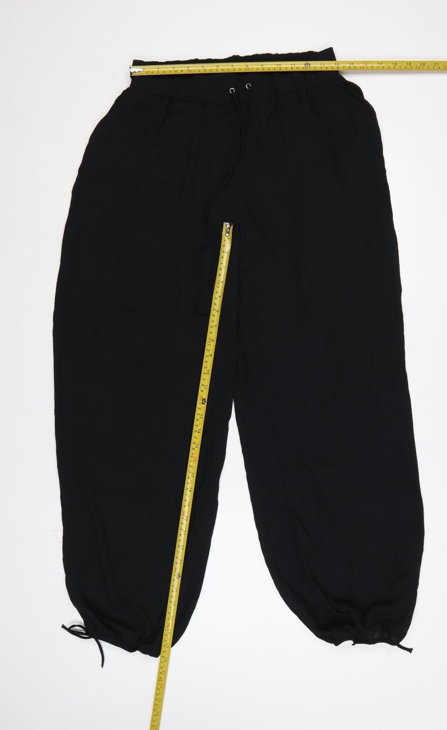 Marks and Spencer Womens Black Size 14 Relaxed Fit Jogger Trousers