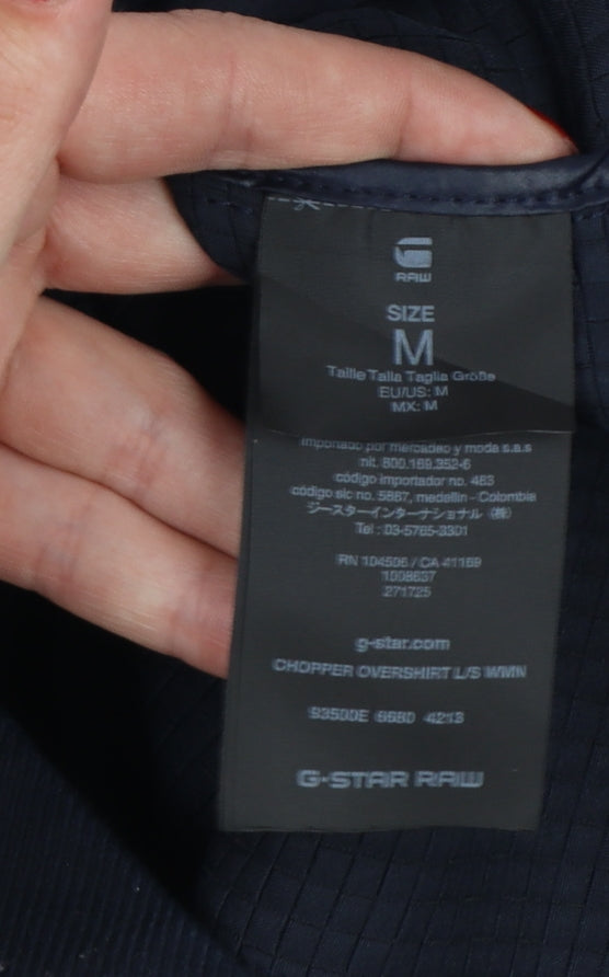 G-Star RAW Men’s Blue Chopper Lined Zip Jacket Size M