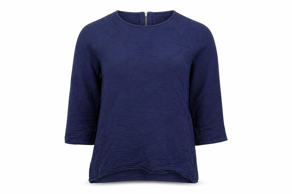 Autograph Women’s Blue 3/4 Sleeve Crew Neck Pullover Jumper Size 8