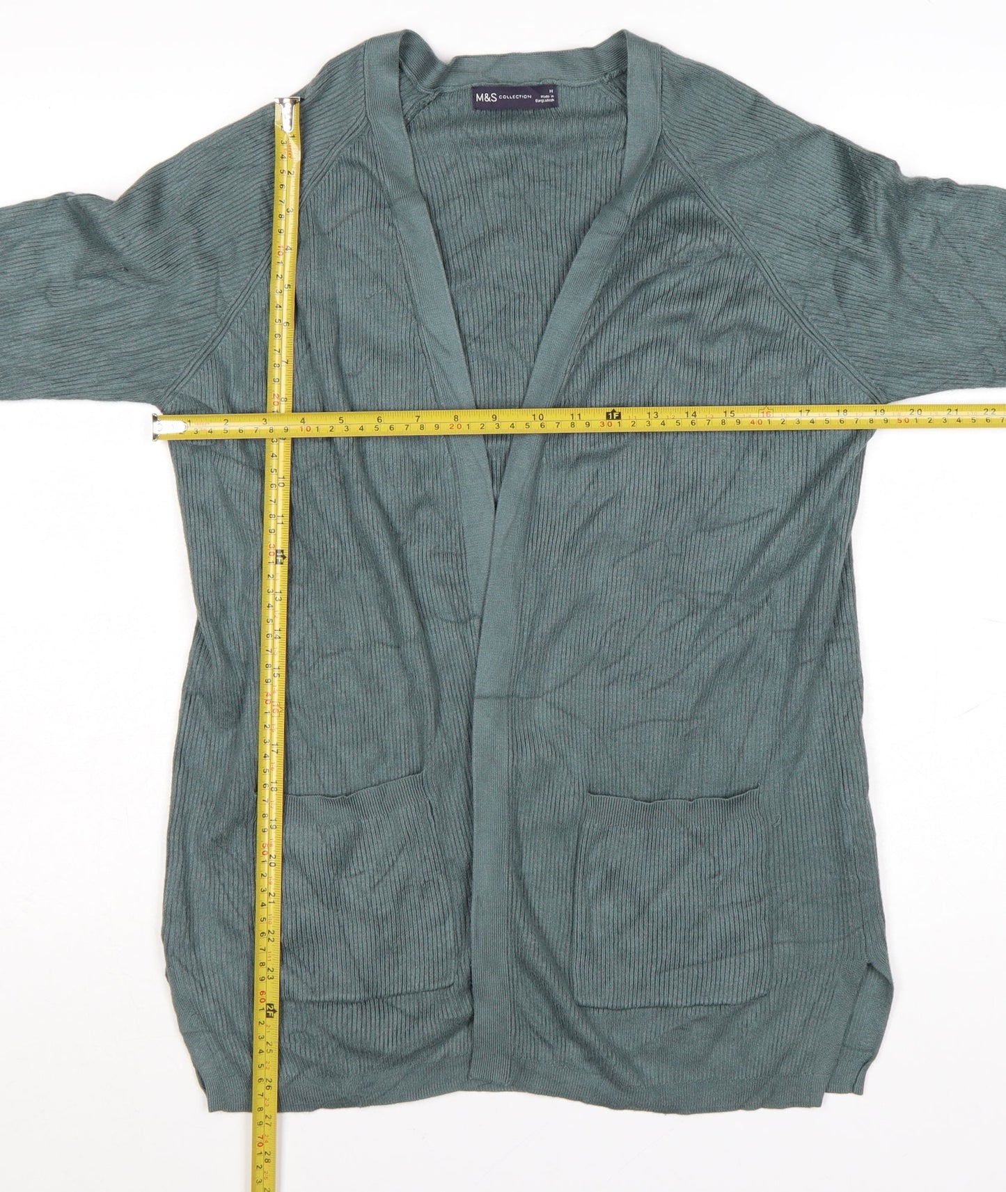 Marks and Spencer Women’s Green Medium Lightweight Open Knit Cardigan