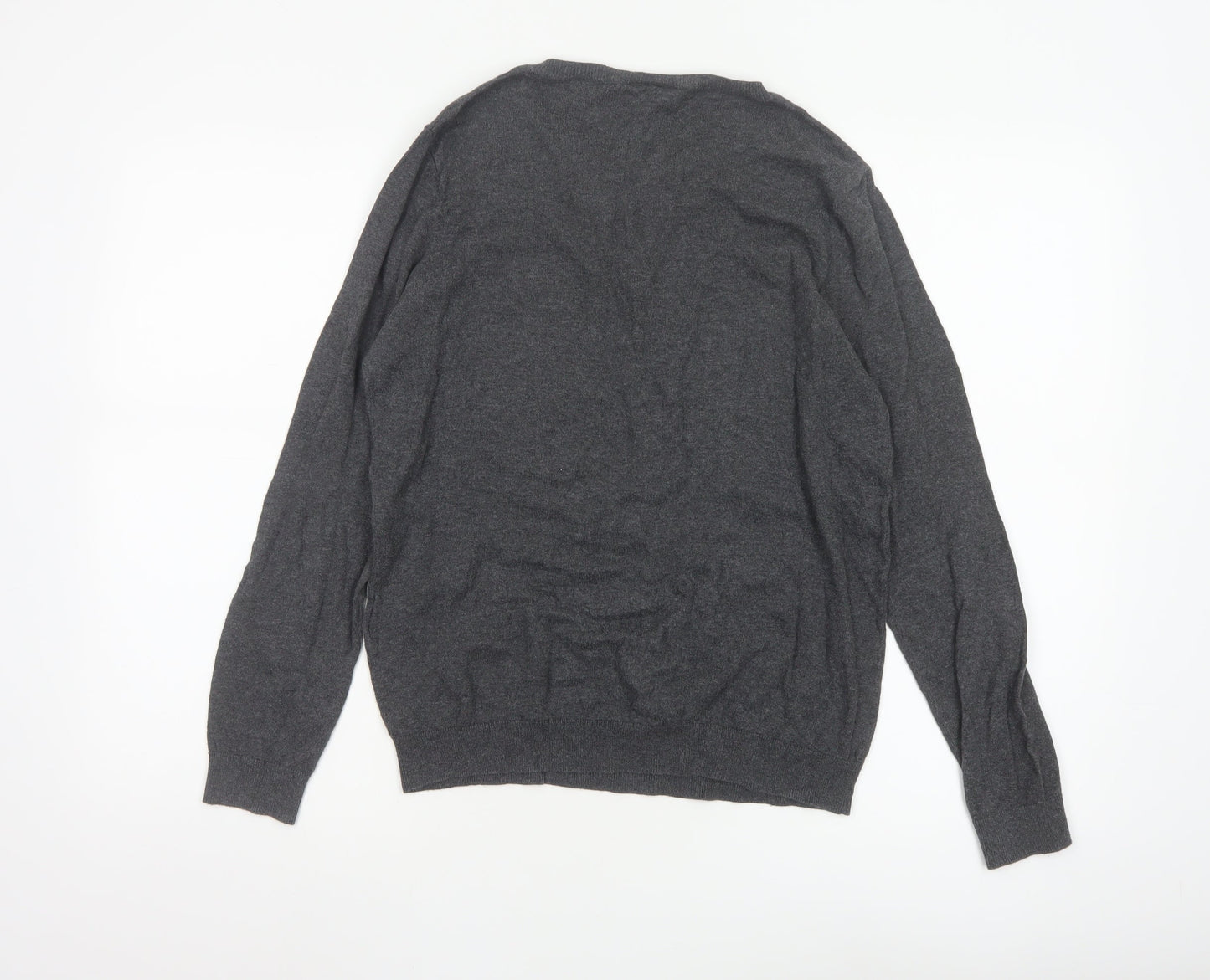 Warehouse Womens Grey NOIR Cotton Pullover Jumper Size 12
