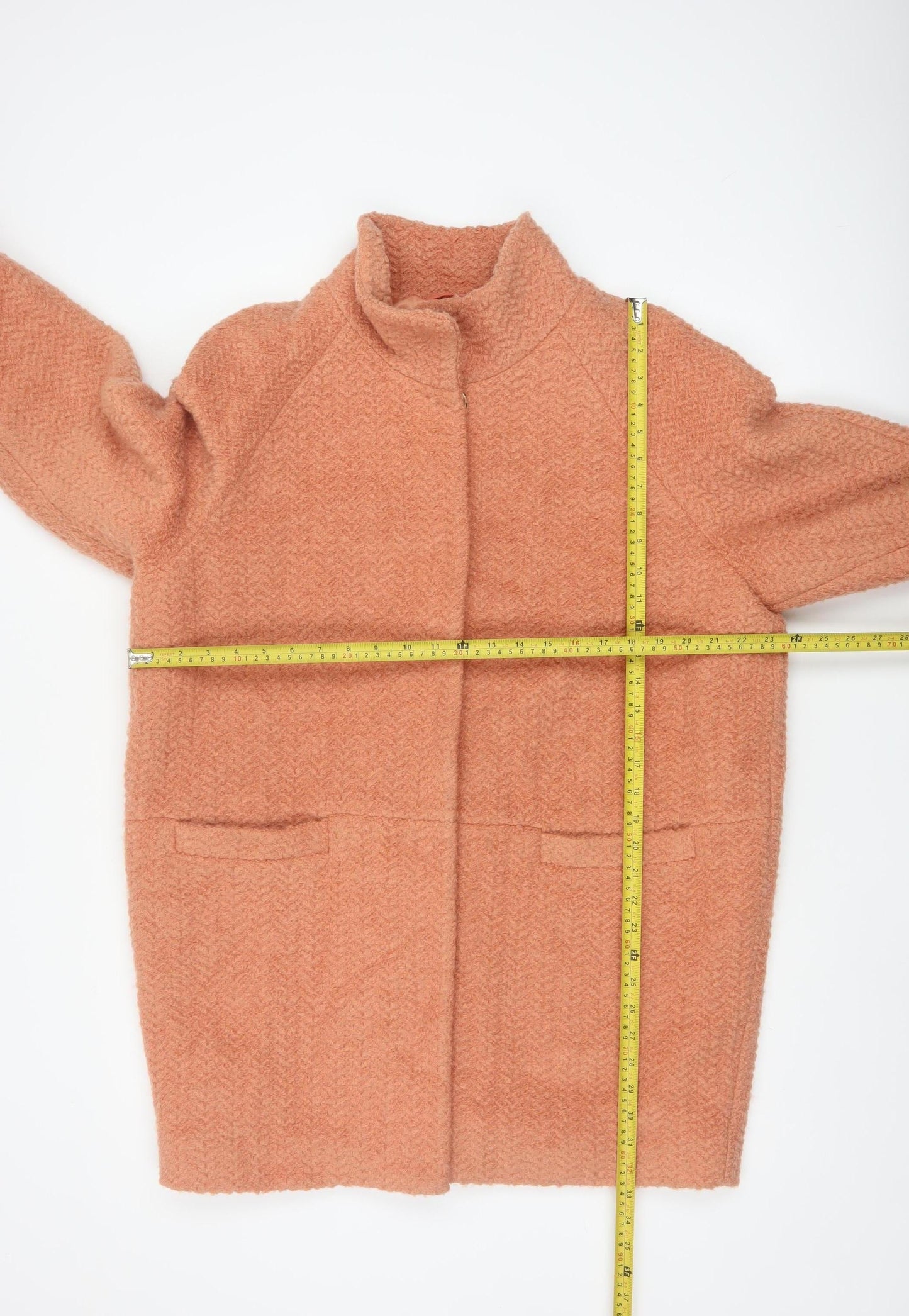 Marks and Spencer Women’s Orange Wool Blend Mid-Length Coat Size 16