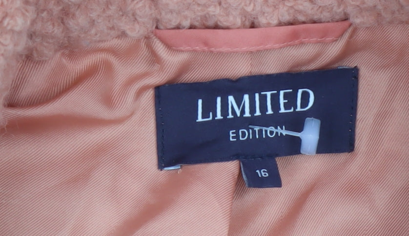 Marks and Spencer Women’s Orange Wool Blend Mid-Length Coat Size 16