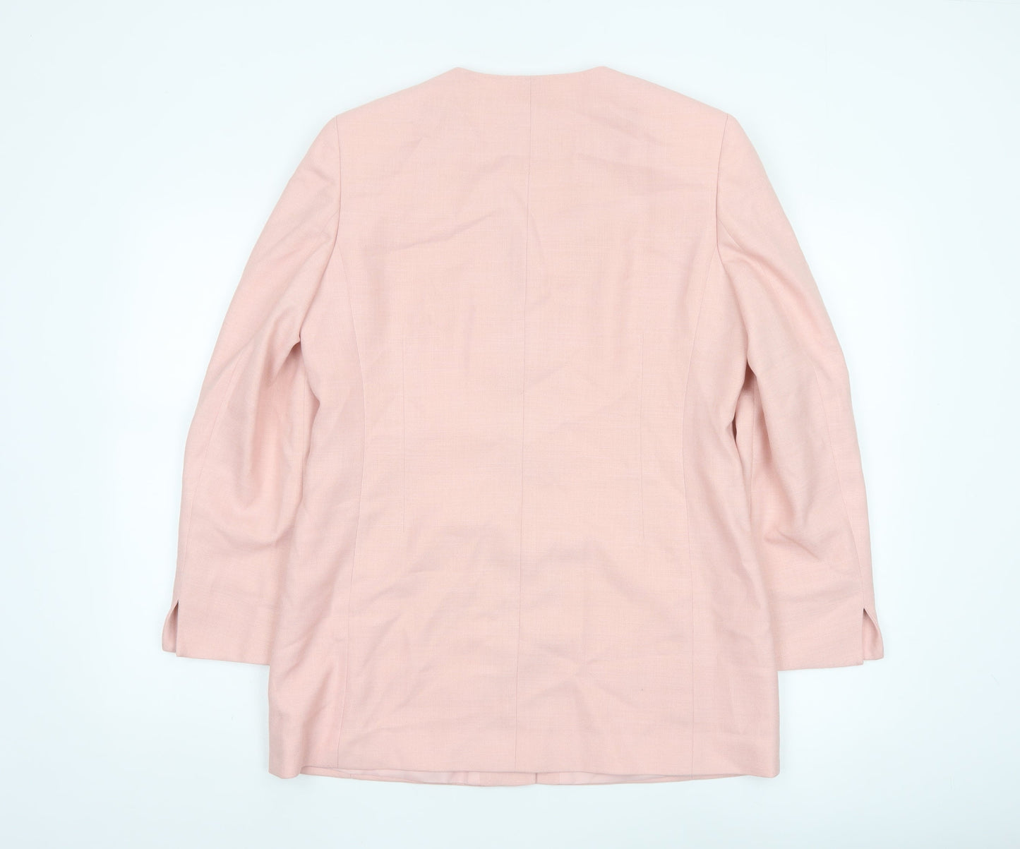 Viyella Petite Pink Blazer Womens UK 12 Classic Tailored Jacket