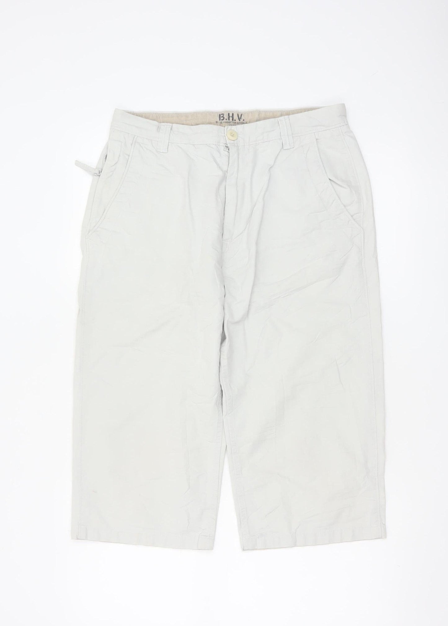 Marks and Spencer Men’s White Chino Shorts 32in M Casual Cotton