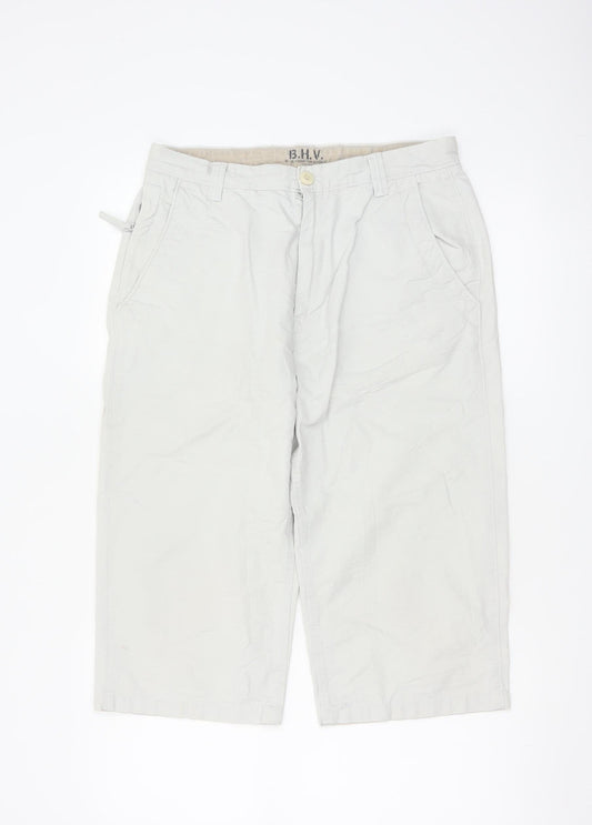 Marks and Spencer Men’s White Chino Shorts 32in M Casual Cotton