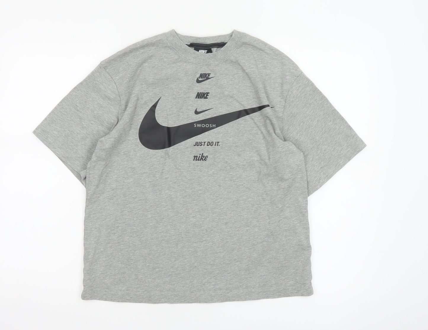 Nike Women’s Grey XS Relaxed Fit Cotton Sports T-Shirt