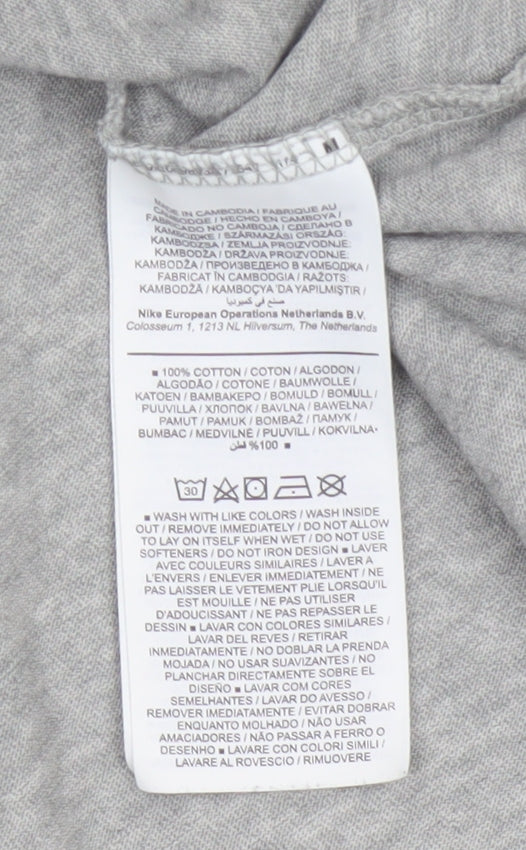 Nike Women’s Grey XS Relaxed Fit Cotton Sports T-Shirt