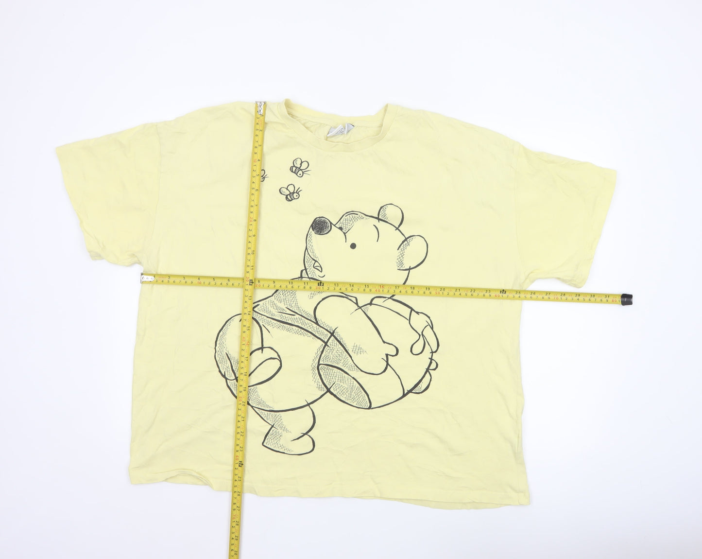 Primark Disney Winnie the Pooh Women’s Yellow XL Relaxed Fit T-Shirt