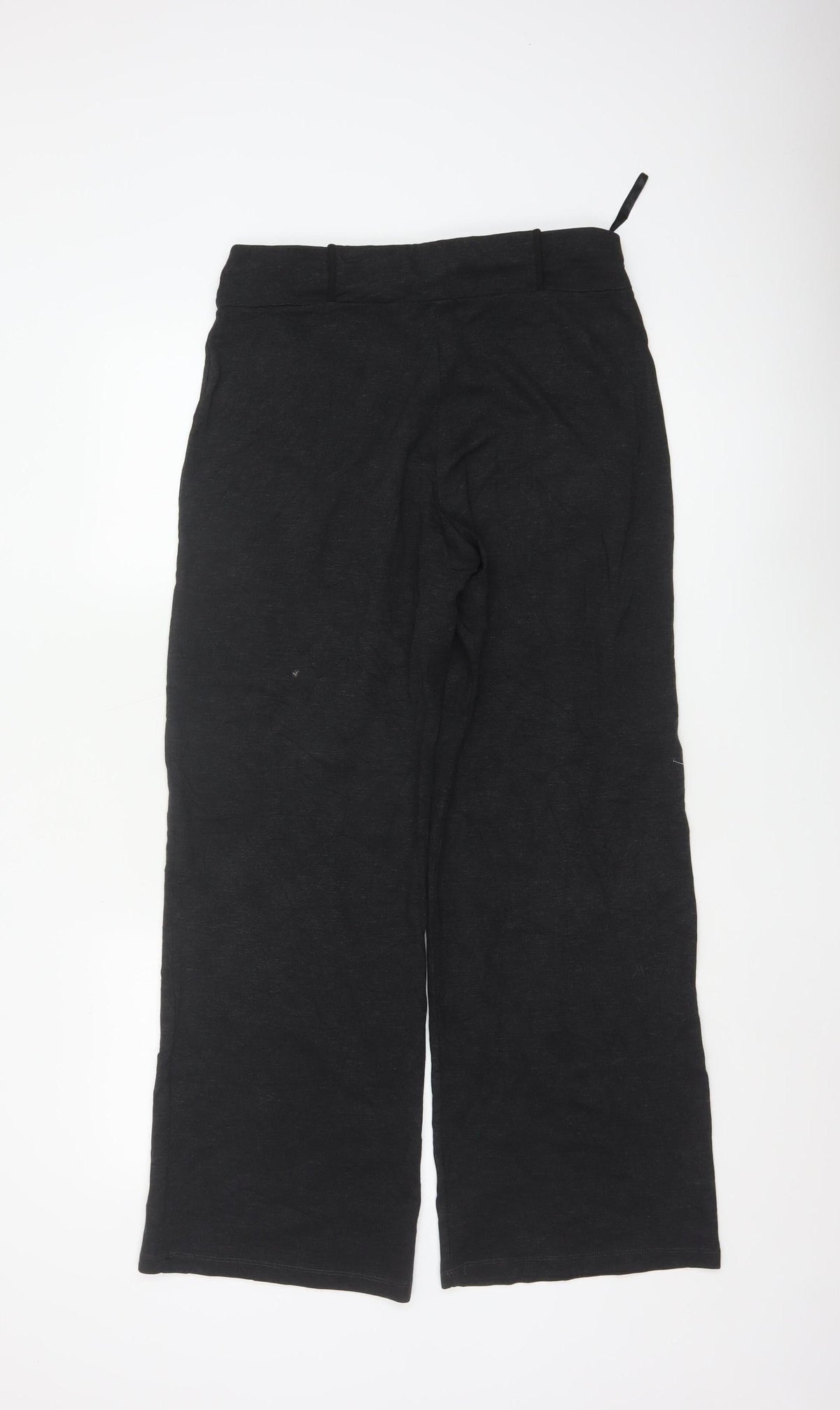 Marks & Spencer Per Una Black Wide-Leg Womens Trousers Size 12