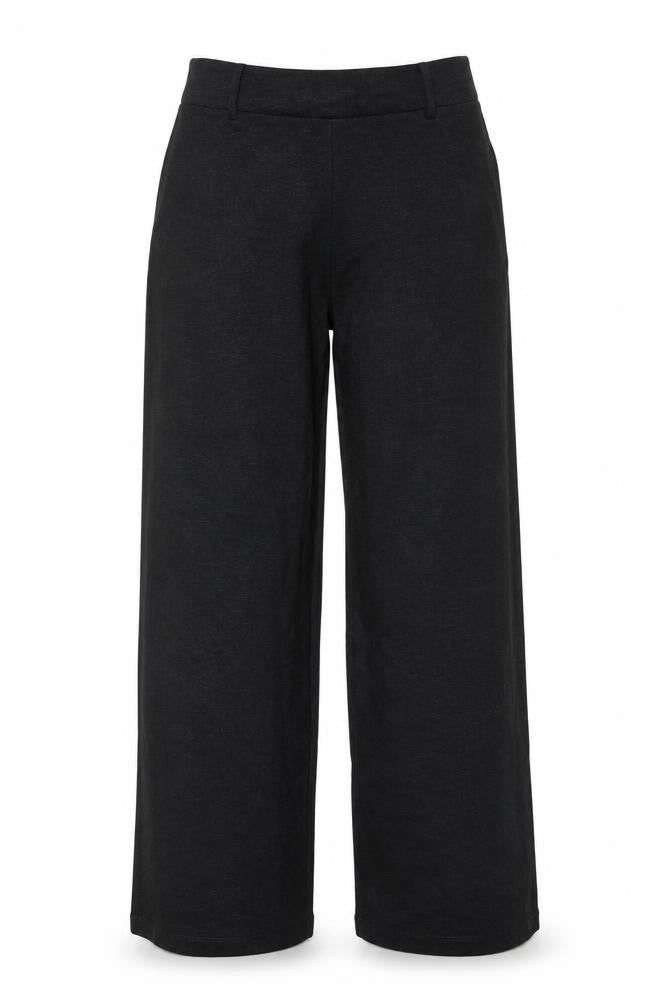 Marks & Spencer Per Una Black Wide-Leg Womens Trousers Size 12