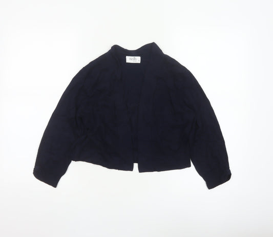 Wallis Petite Women's Blue Open Knit Cardigan Size M