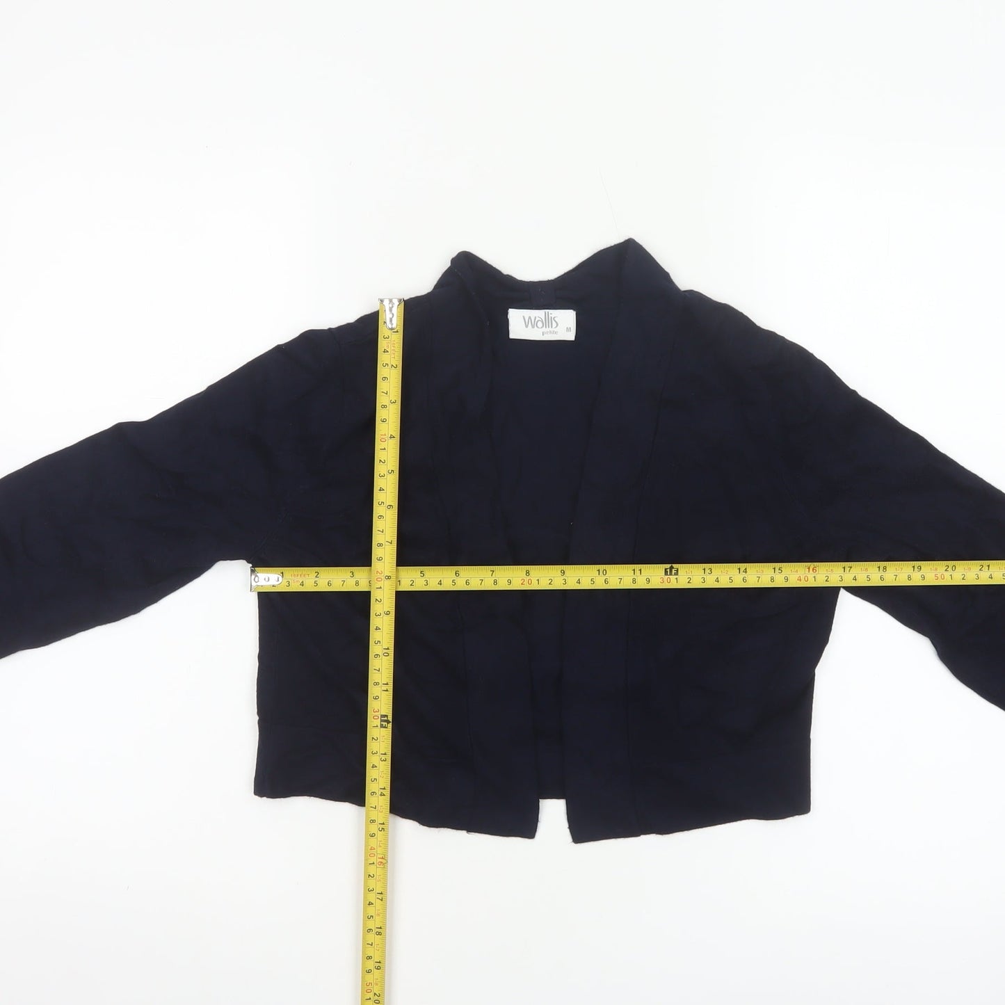 Wallis Petite Women's Blue Open Knit Cardigan Size M
