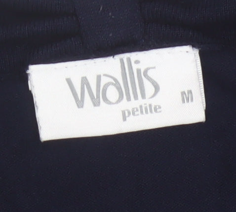 Wallis Petite Women's Blue Open Knit Cardigan Size M