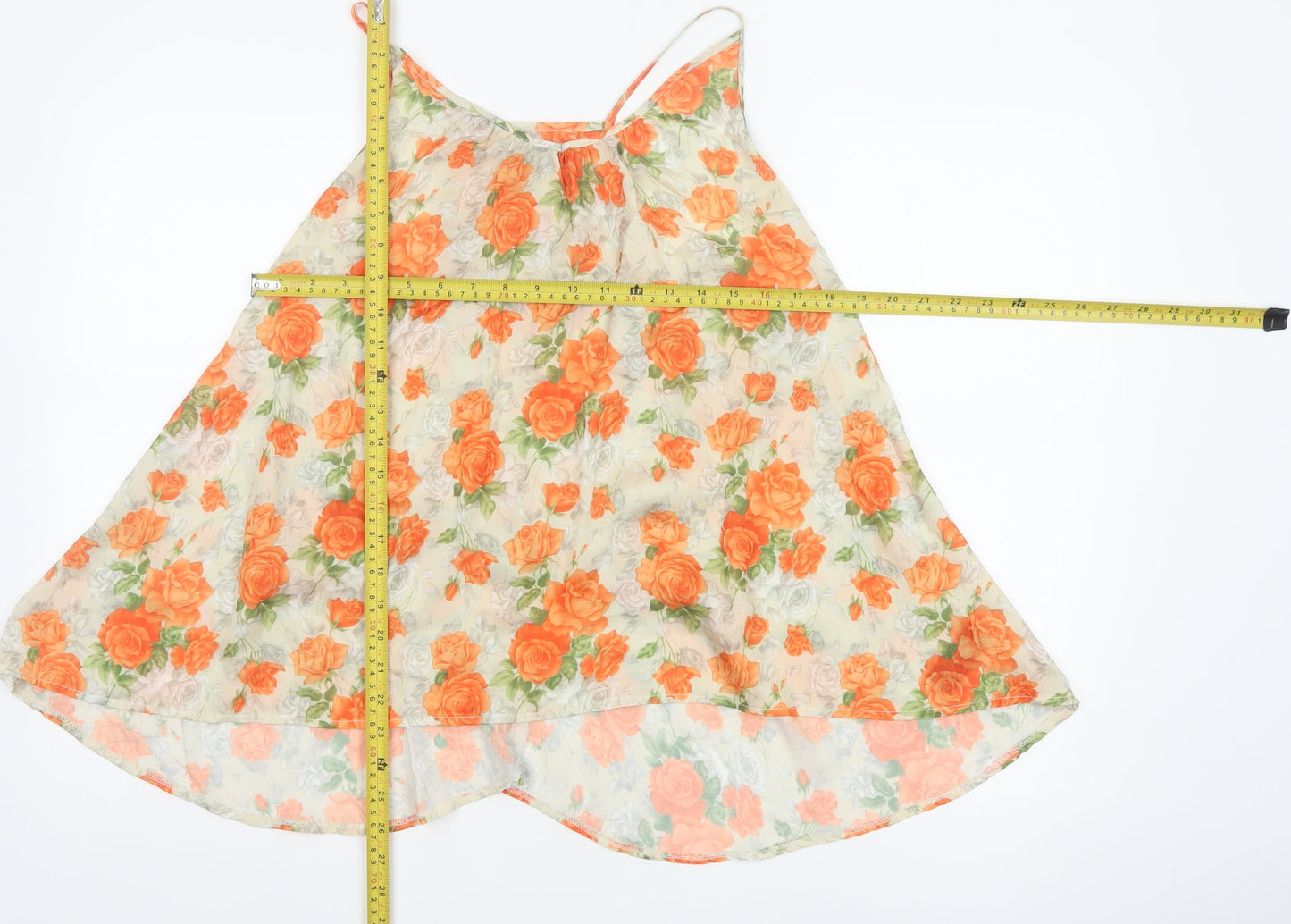 Miss Selfridge Women’s Multicoloured Floral Chiffon Camisole Top Size 12