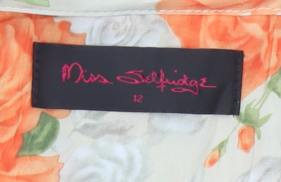 Miss Selfridge Women’s Multicoloured Floral Chiffon Camisole Top Size 12