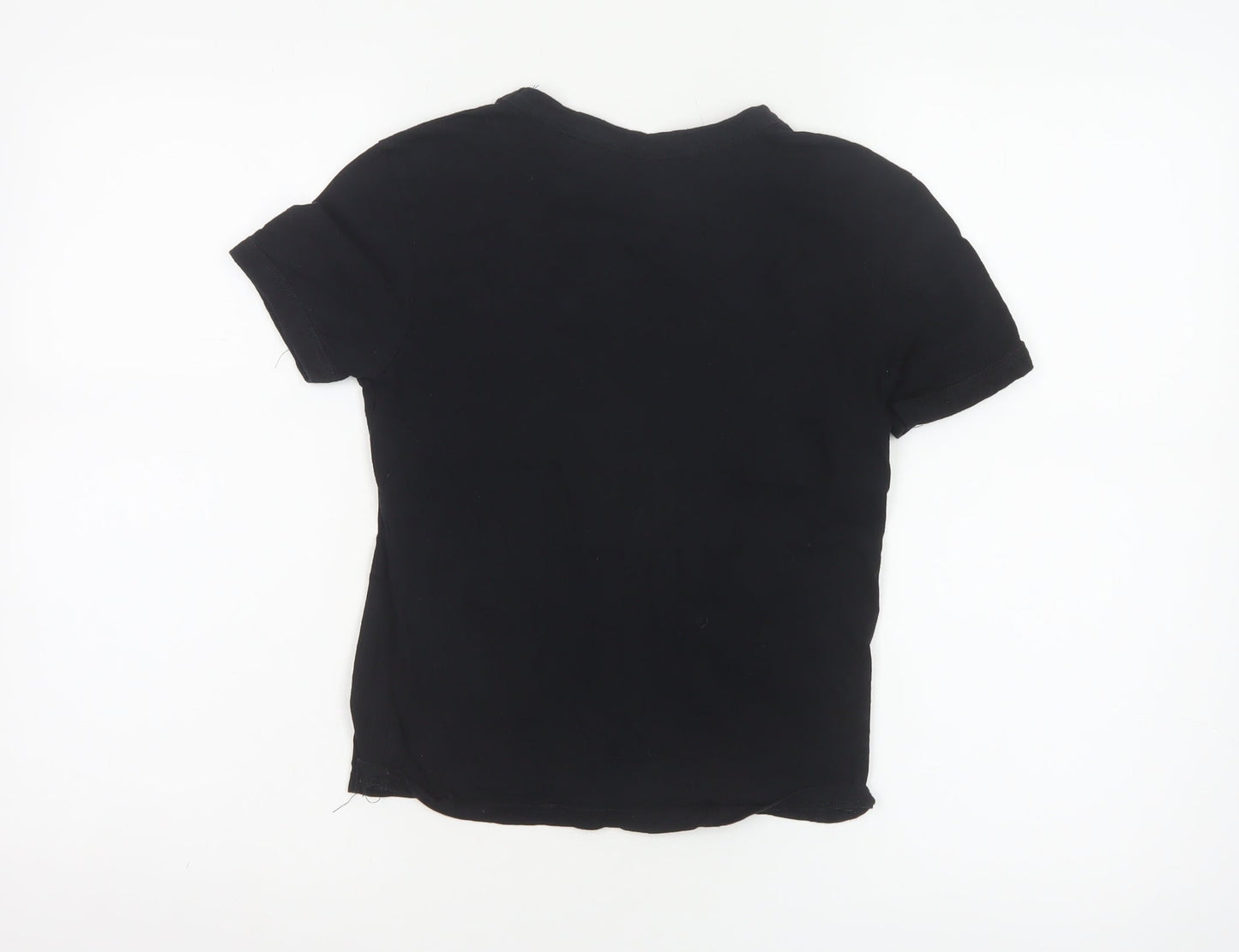 ZARA Women’s Black Los Angeles Print Cotton T-Shirt Size S