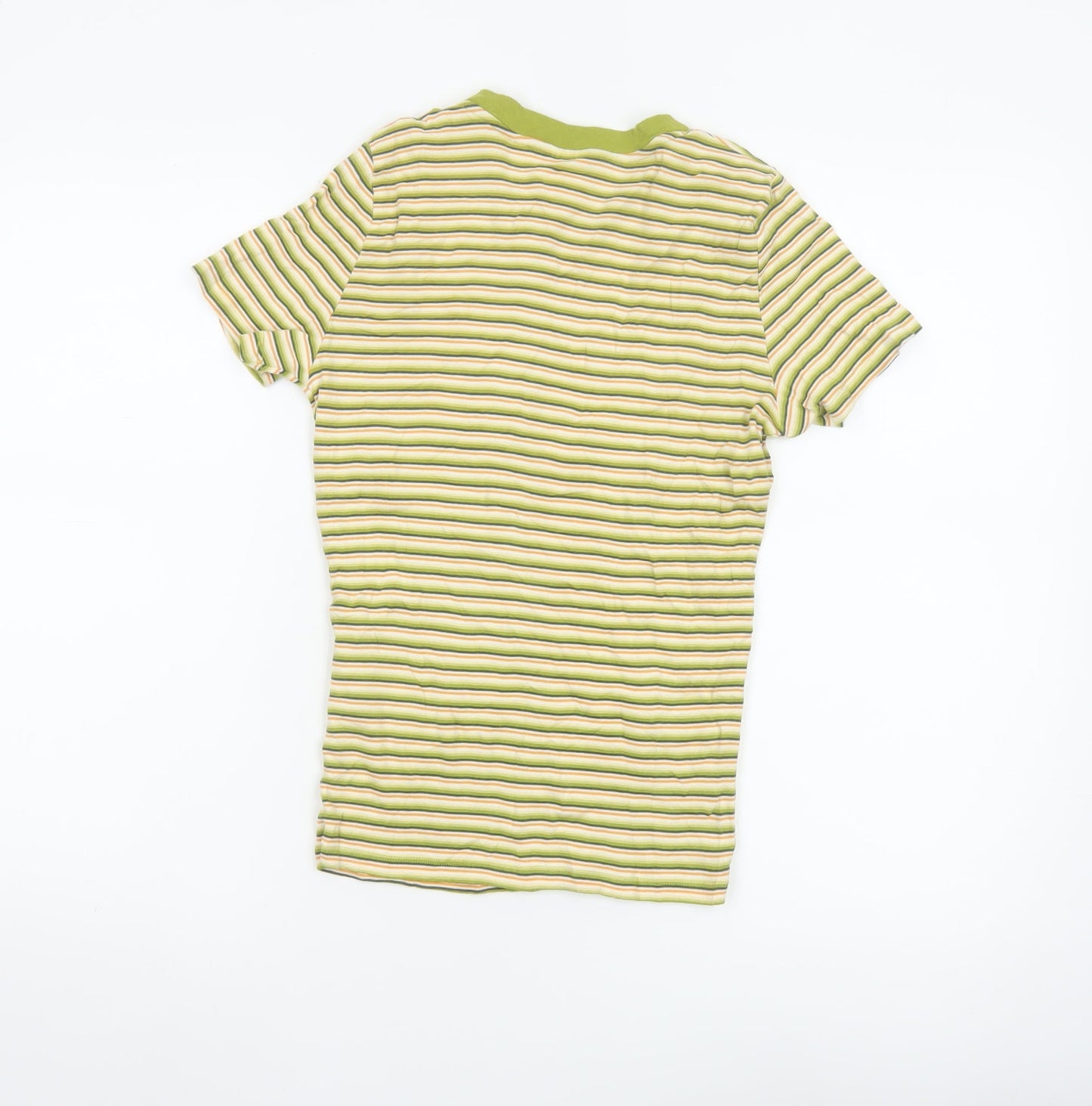 Levi's Women's Green Striped Ringer T-Shirt Size S