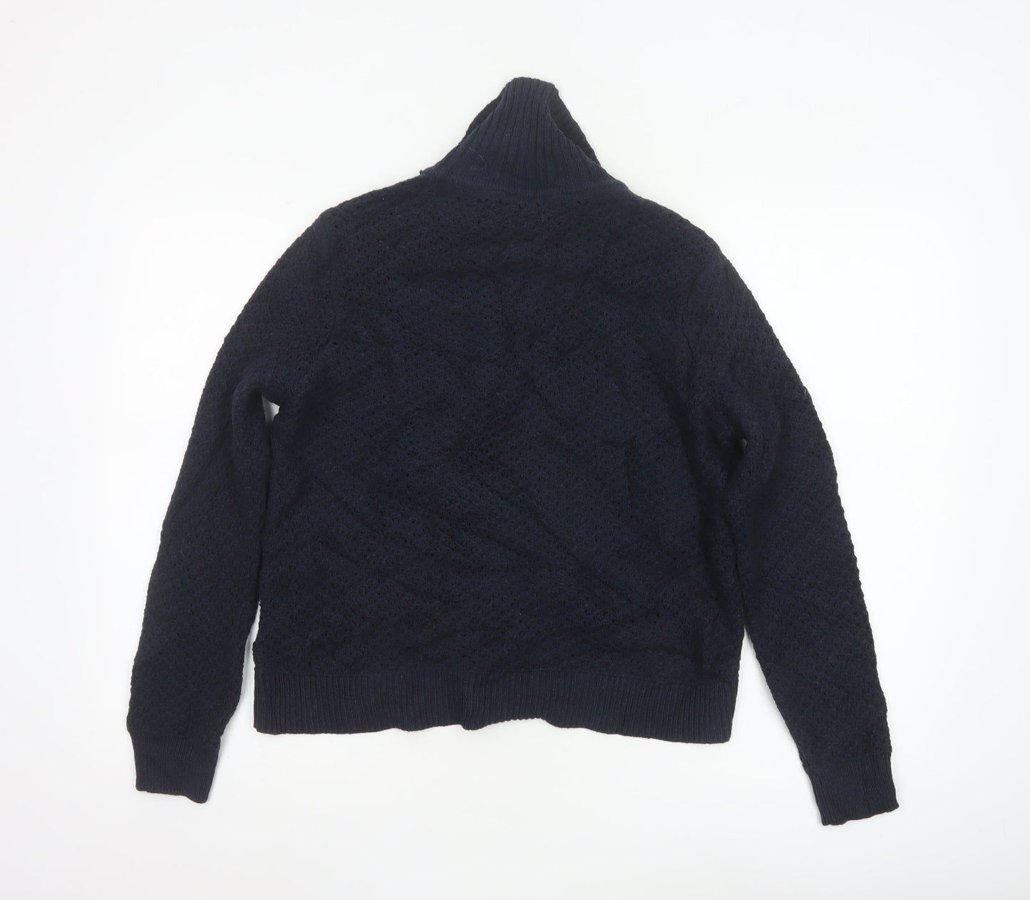 Marks and Spencer Women's Black Collared Knit Cardigan M