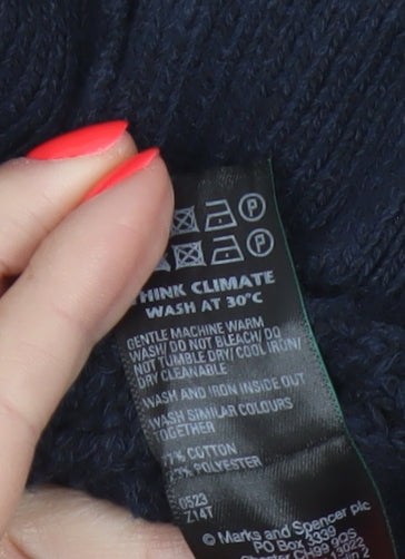 Marks and Spencer Women's Black Collared Knit Cardigan M