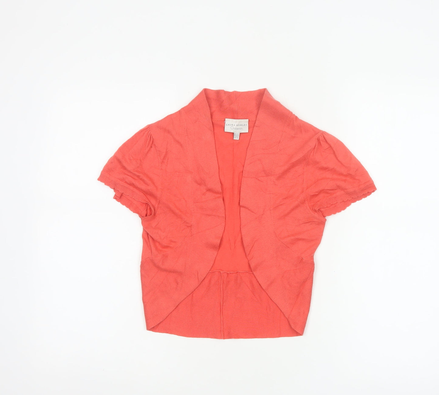 Laura Ashley Women's Pink Silk Cotton Shrug Cardigan UK 10
