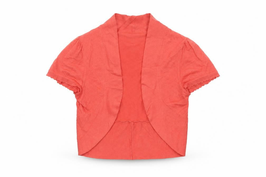 Laura Ashley Women's Pink Silk Cotton Shrug Cardigan UK 10