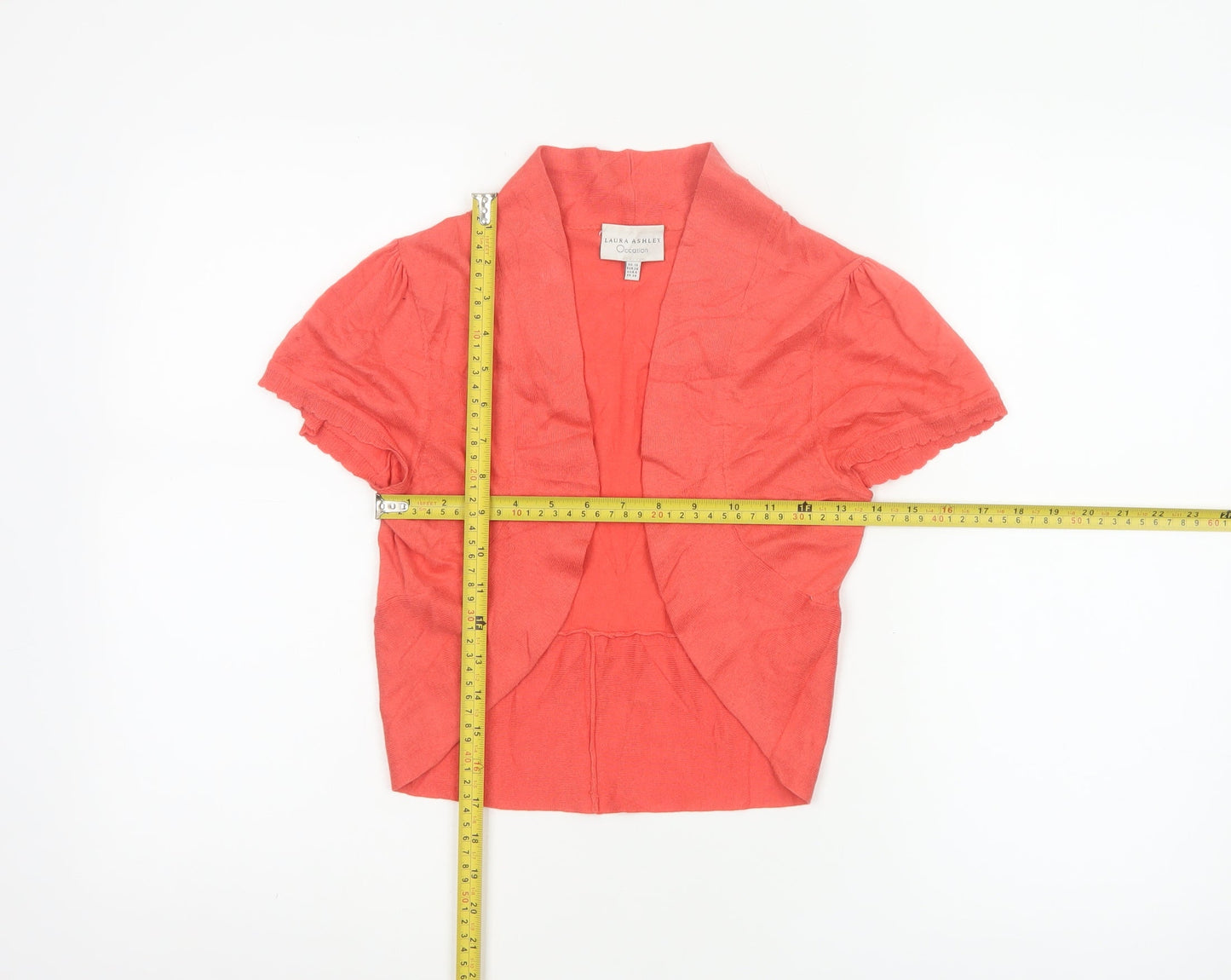 Laura Ashley Women's Pink Silk Cotton Shrug Cardigan UK 10