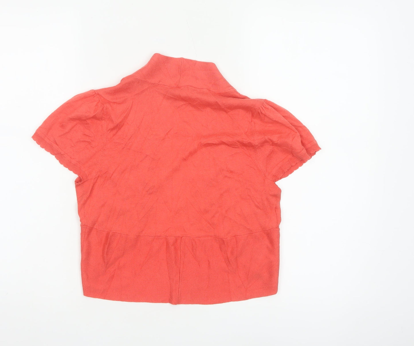 Laura Ashley Women's Pink Silk Cotton Shrug Cardigan UK 10