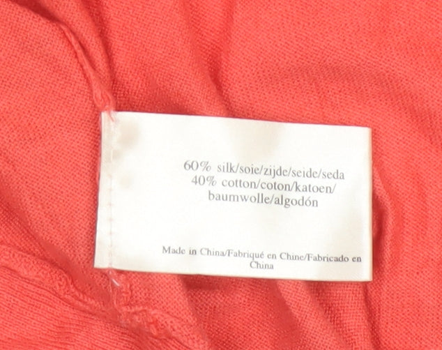 Laura Ashley Women's Pink Silk Cotton Shrug Cardigan UK 10