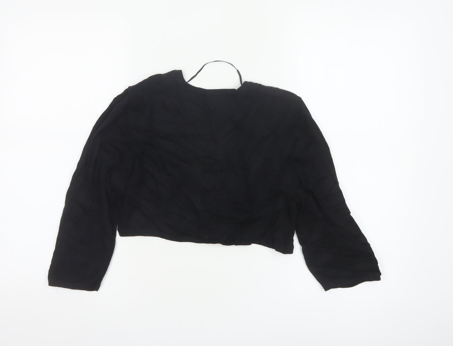 Monsoon Women's Black Shrug Cardigan Size 12 Cotton Blend