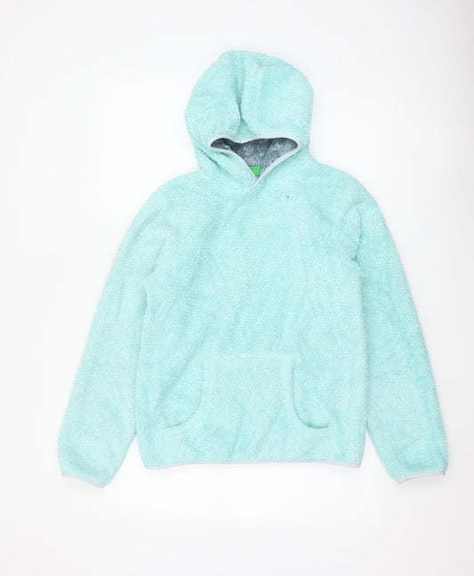 Mountain Warehouse Girls Blue Fleece Pullover Hoodie – Size 13 Years