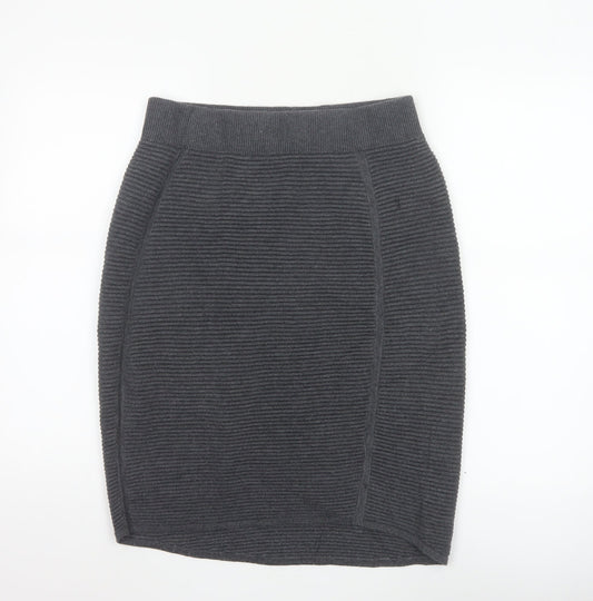 Oliver Bonas Women’s Grey Knit Pencil Skirt Size 10