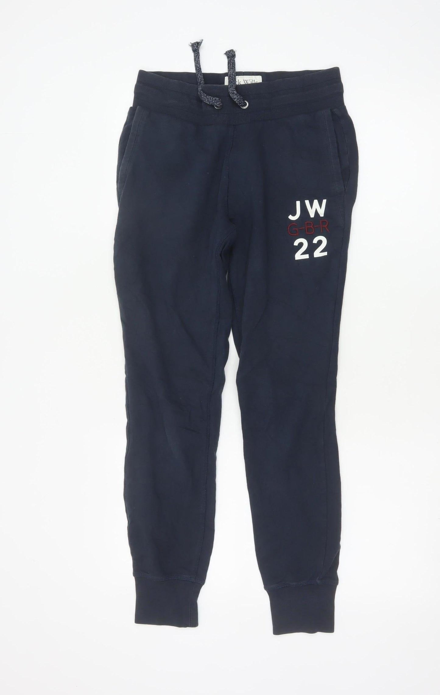 Jack Wills Women Navy Blue Jogger Sweatpants Size 8 Cotton Blend