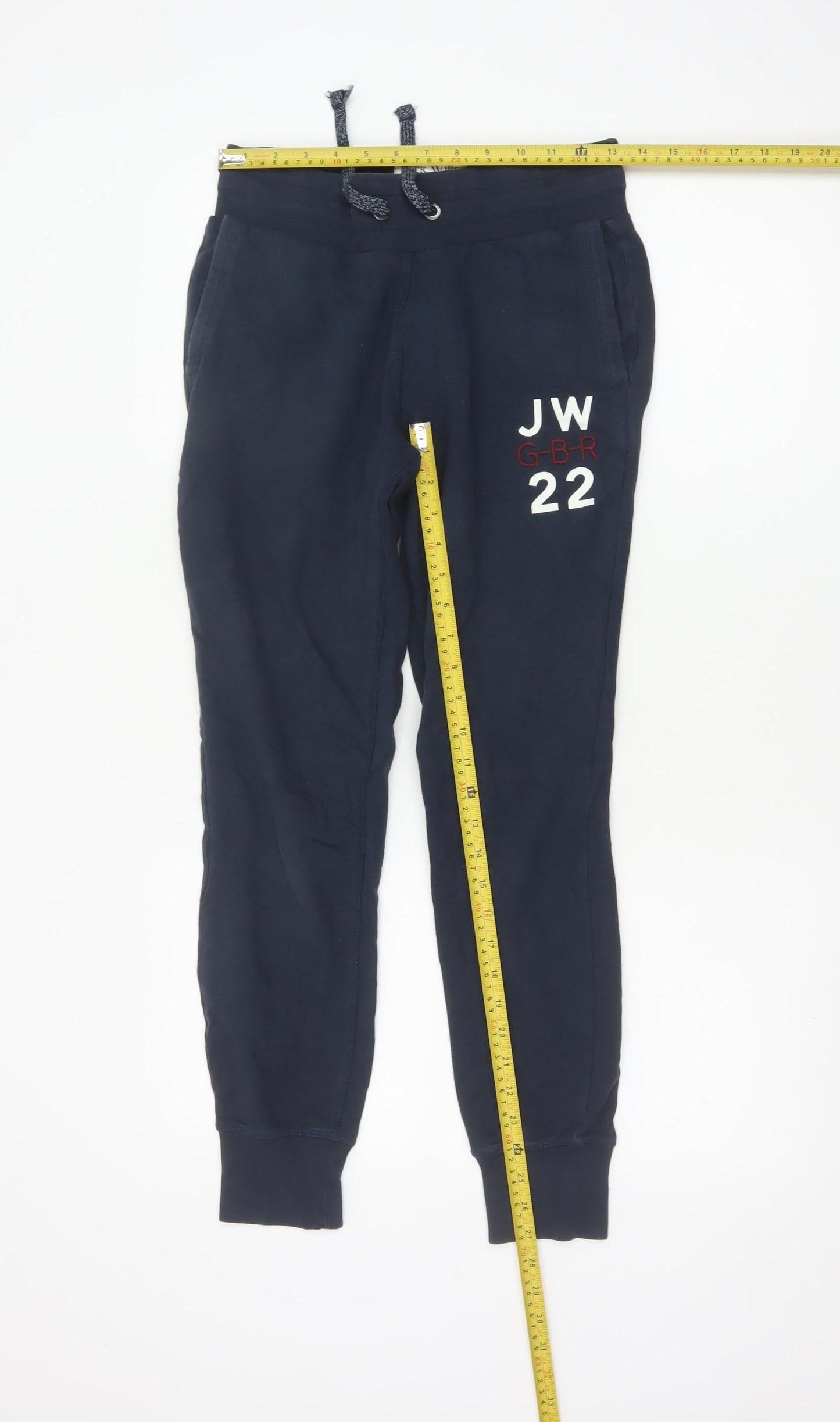 Jack Wills Women Navy Blue Jogger Sweatpants Size 8 Cotton Blend