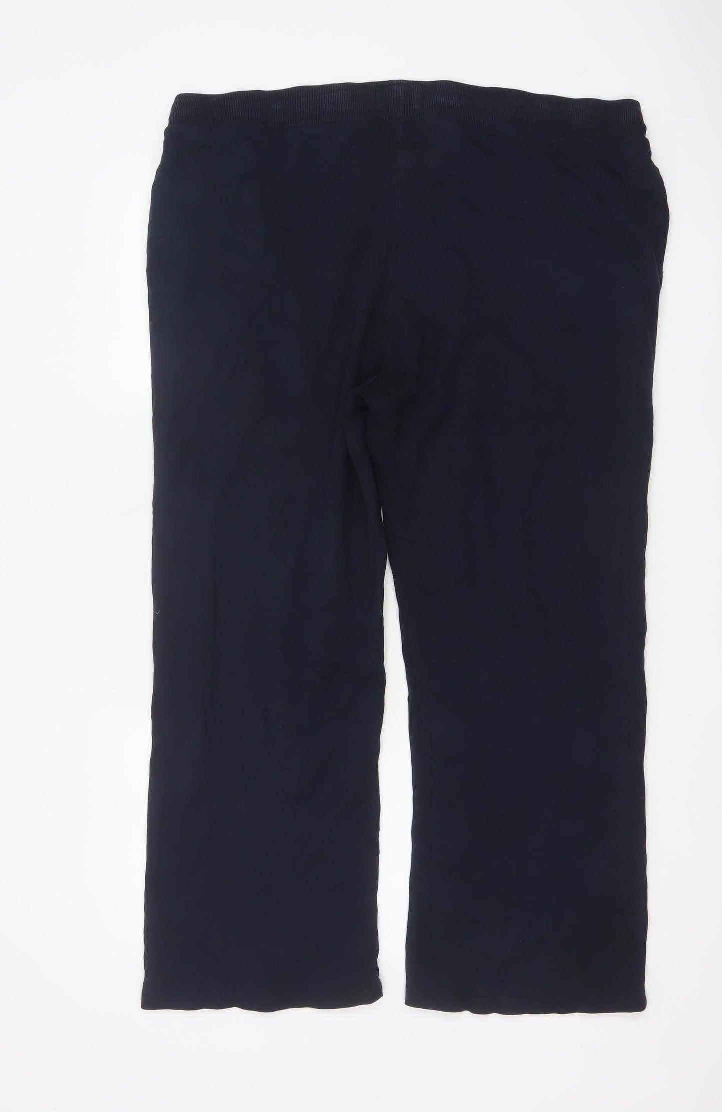 New England Womens Blue Cotton Jogger Trousers Size 18