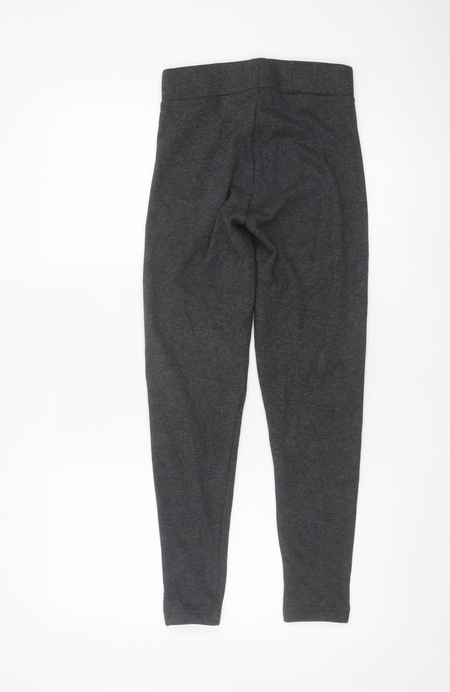 Marks and Spencer Women’s Grey Leggings Size 6 Short Stretch Cotton Blend